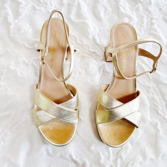Stuart Weitzman Carmen Platform Sandals Size 12 - Picture 3 of 8